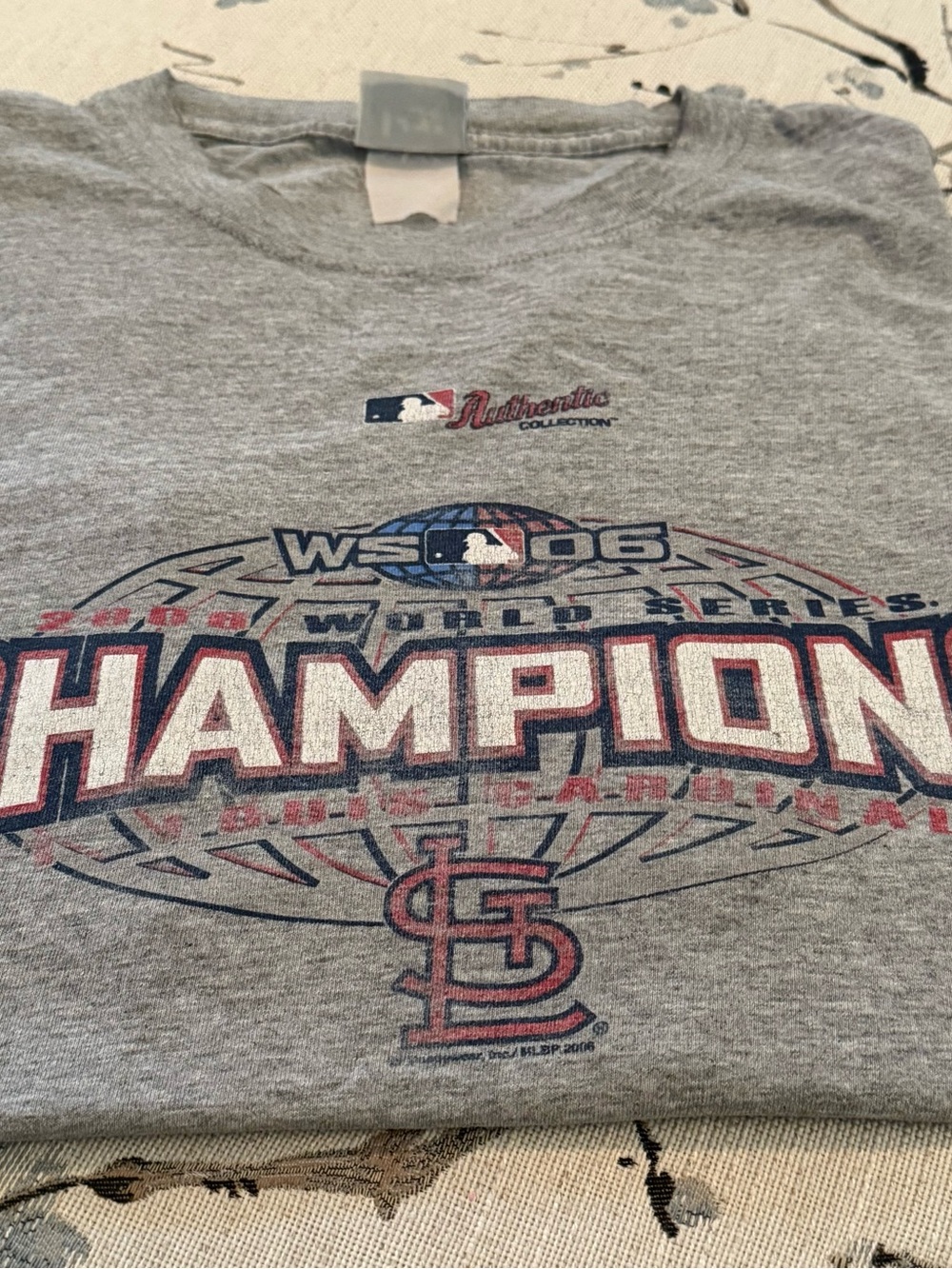 Vintage 2006 St. Louis World Series Champions Short Sleeve Tee
